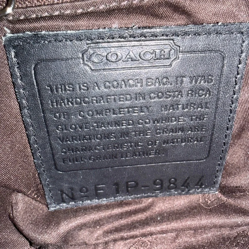 Coach Black Leather Hobo Shoulder Bag - Picture 11 of 14